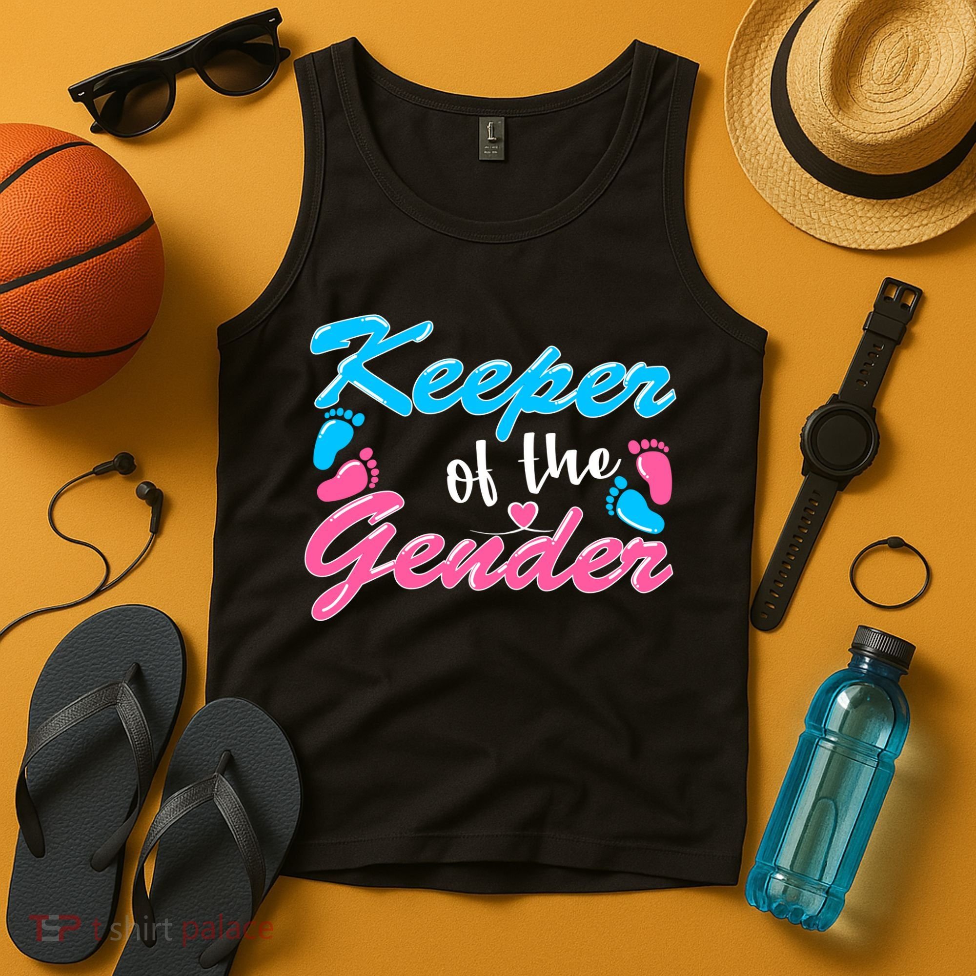 Keeper Of The Gender Baby Reveal Party Tank Top