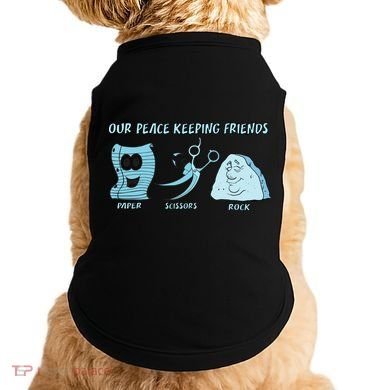 Keeping Friends Scissors Paper Rock Doggie Tank