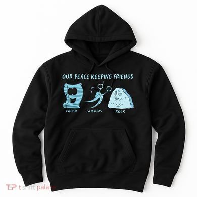 Keeping Friends Scissors Paper Rock Hoodie
