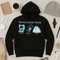 Keeping Friends Scissors Paper Rock Hoodie thumb 3