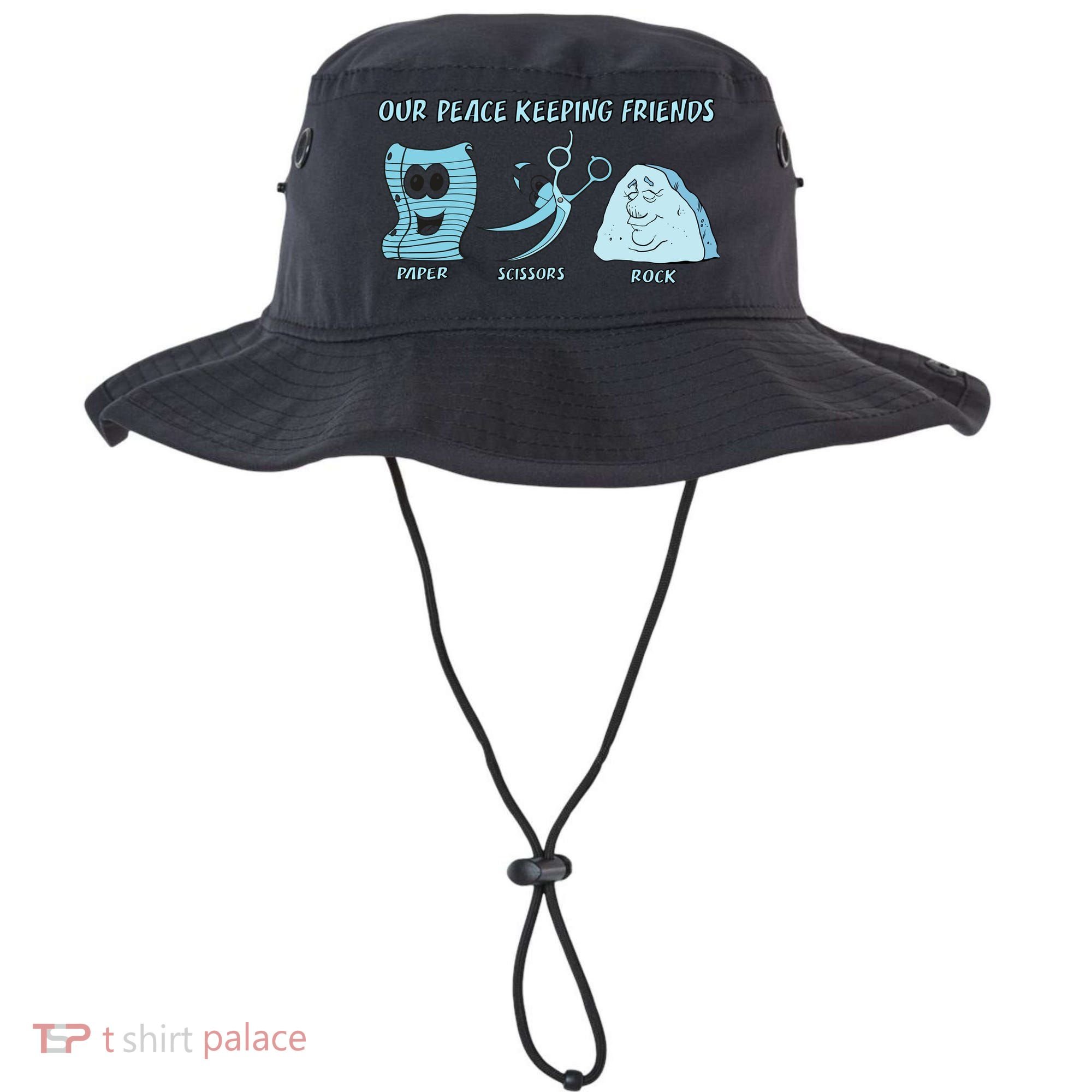 Keeping Friends Scissors Paper Rock Bucket Hat