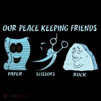 Keeping Friends Scissors Paper Rock Coaster thumb 2