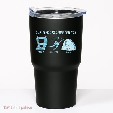 Keeping Friends Scissors Paper Rock Tumbler