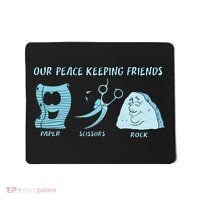 Keeping Friends Scissors Paper Rock Mousepad thumb 0