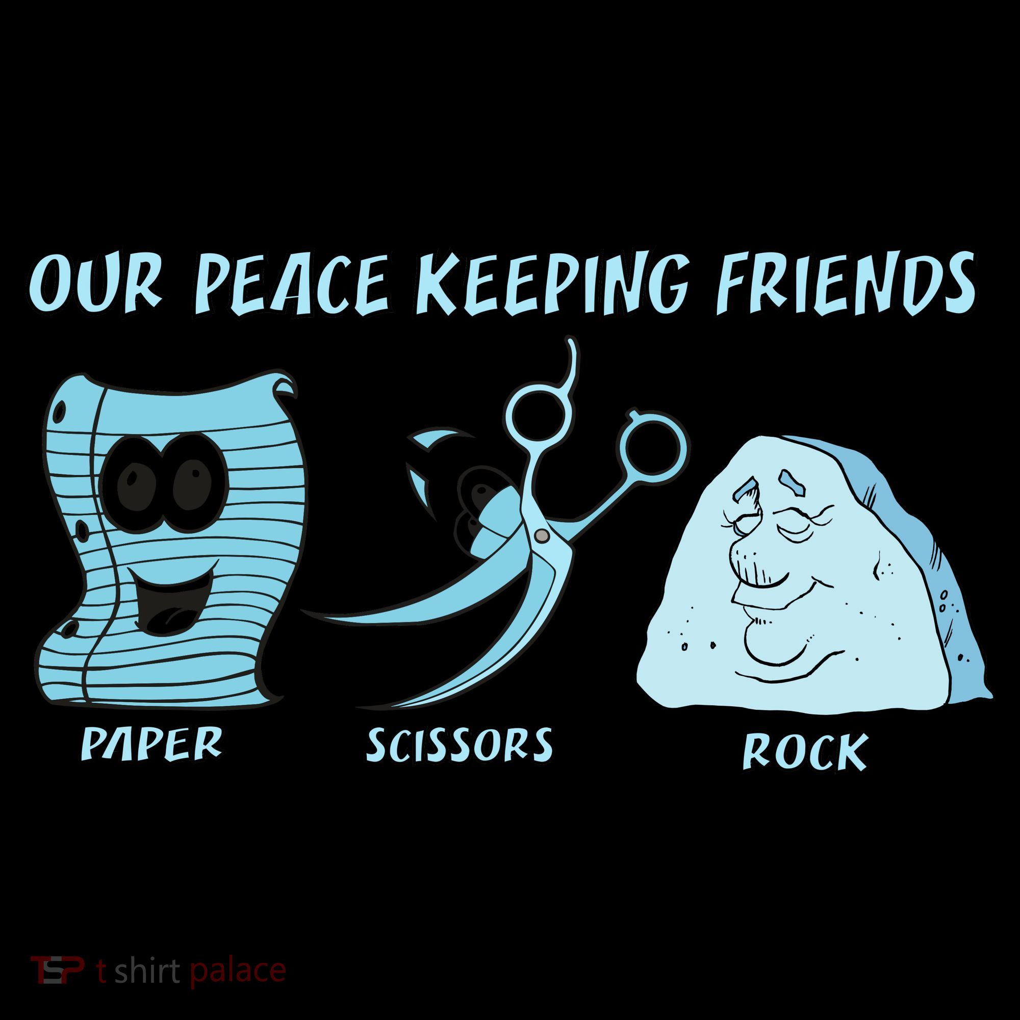 Keeping Friends Scissors Paper Rock Mousepad