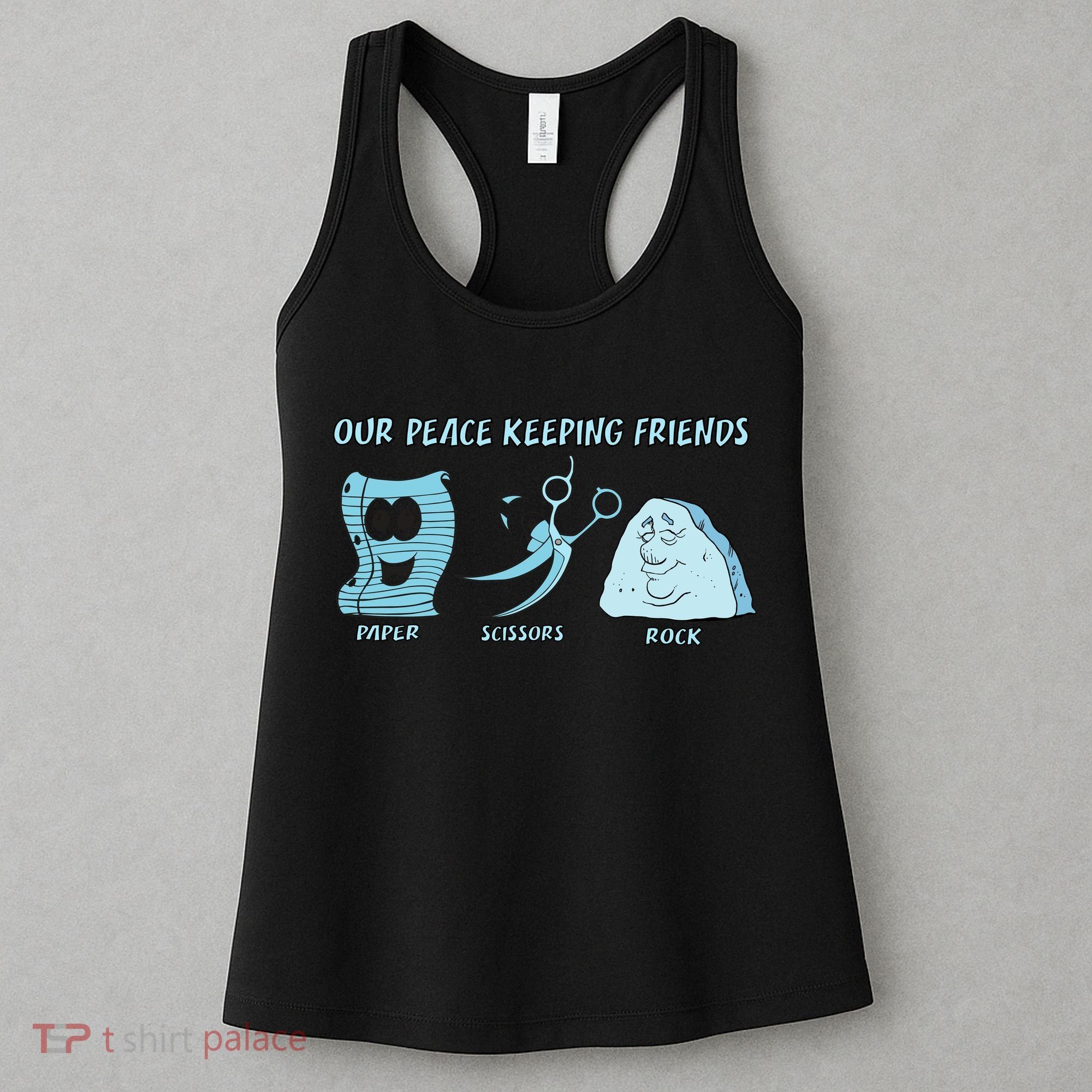 Keeping Friends Scissors Paper Rock Women's Tank Top