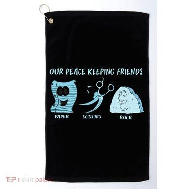 Keeping Friends Scissors Paper Rock Golf Towel