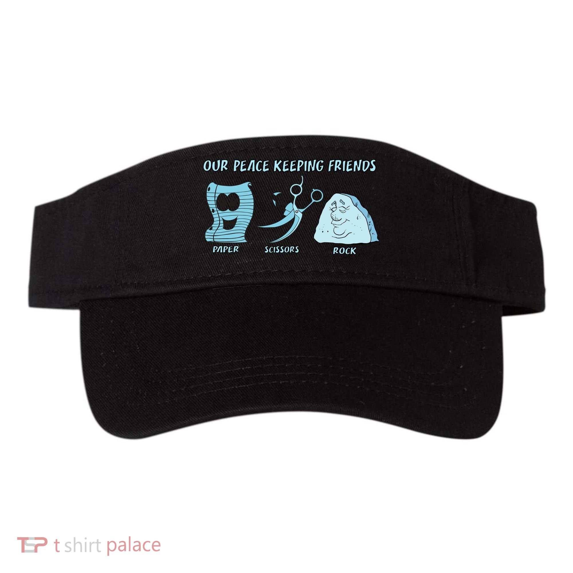 Keeping Friends Scissors Paper Rock Visor