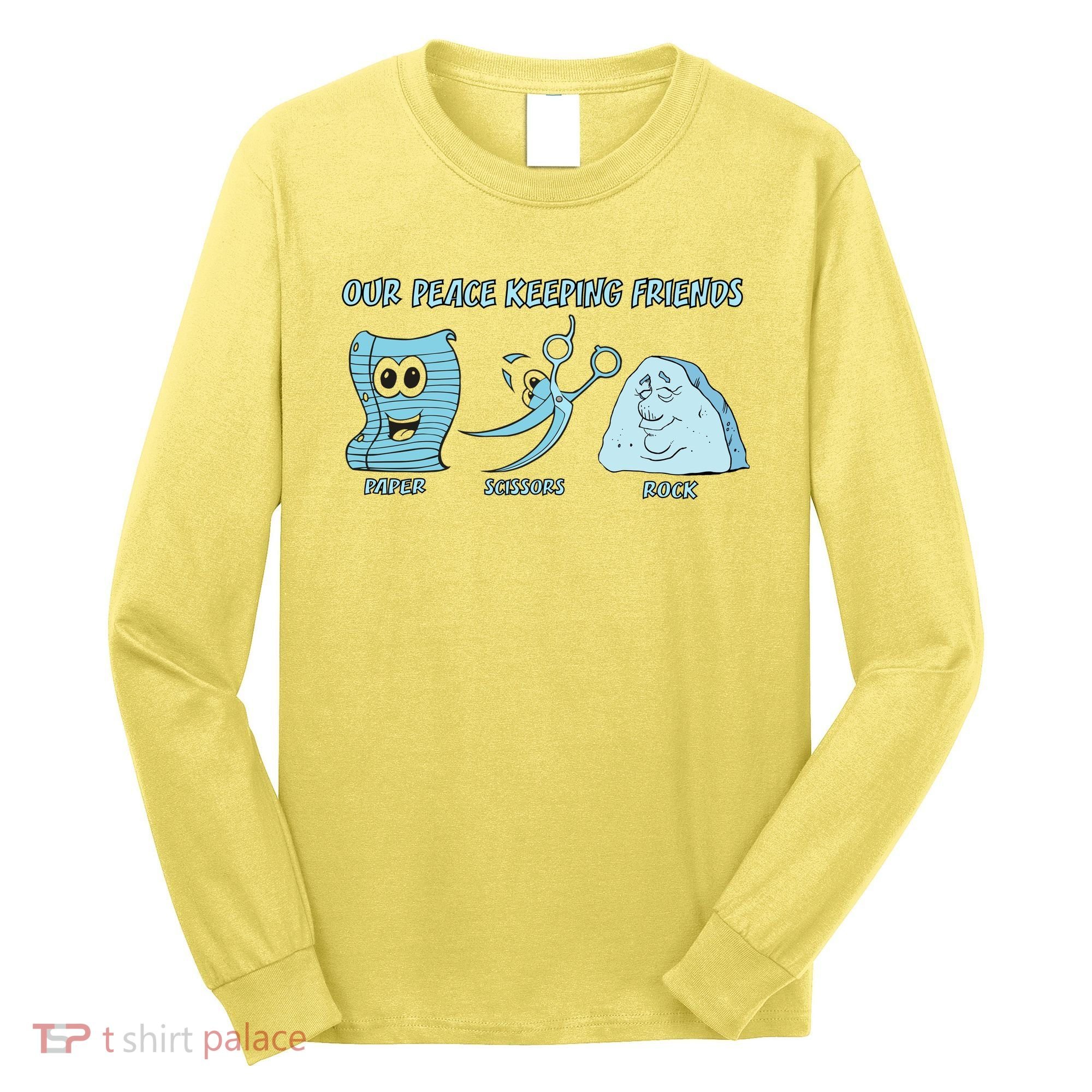 Keeping Friends Scissors Paper Rock Long Sleeve Shirt