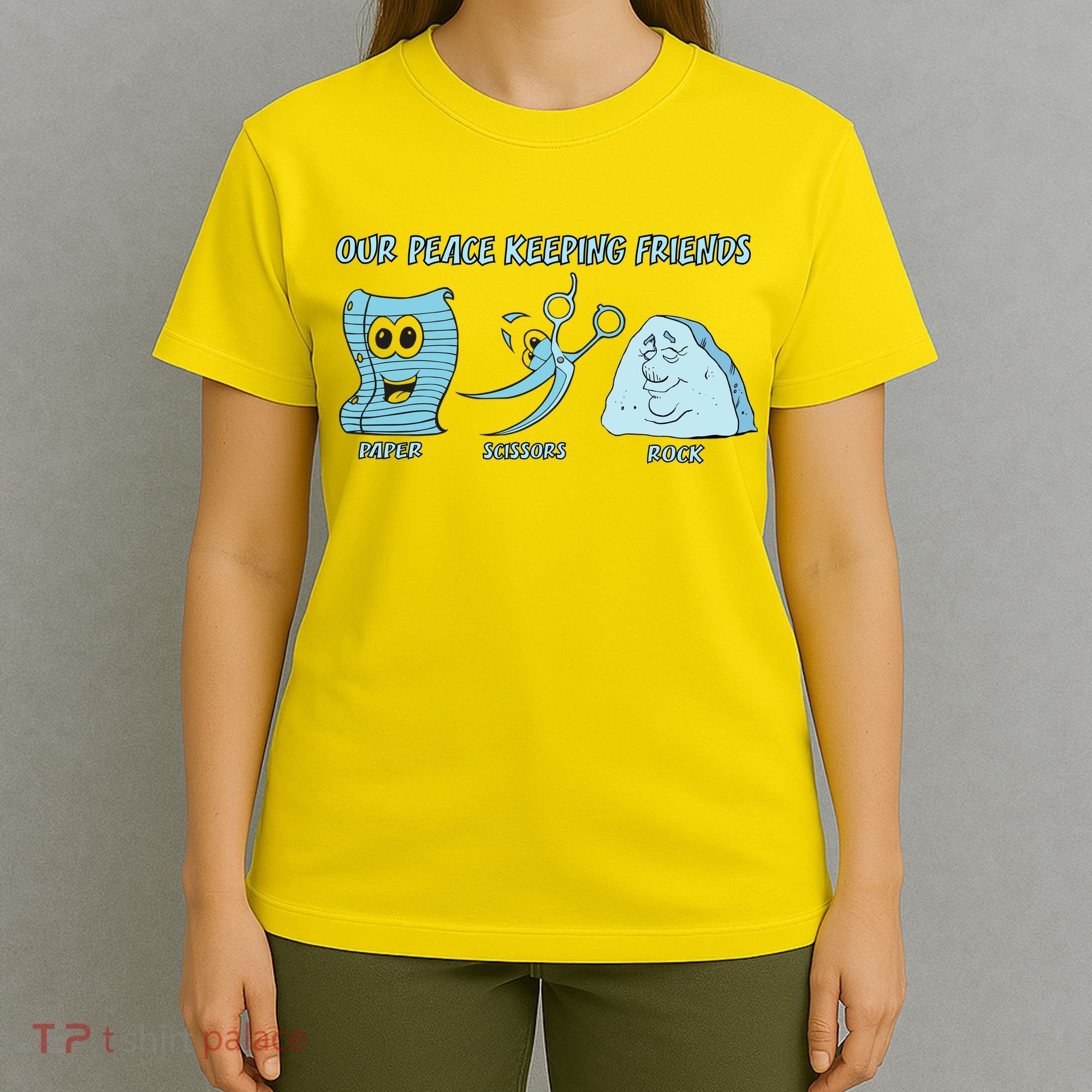 Keeping Friends Scissors Paper Rock T-Shirt