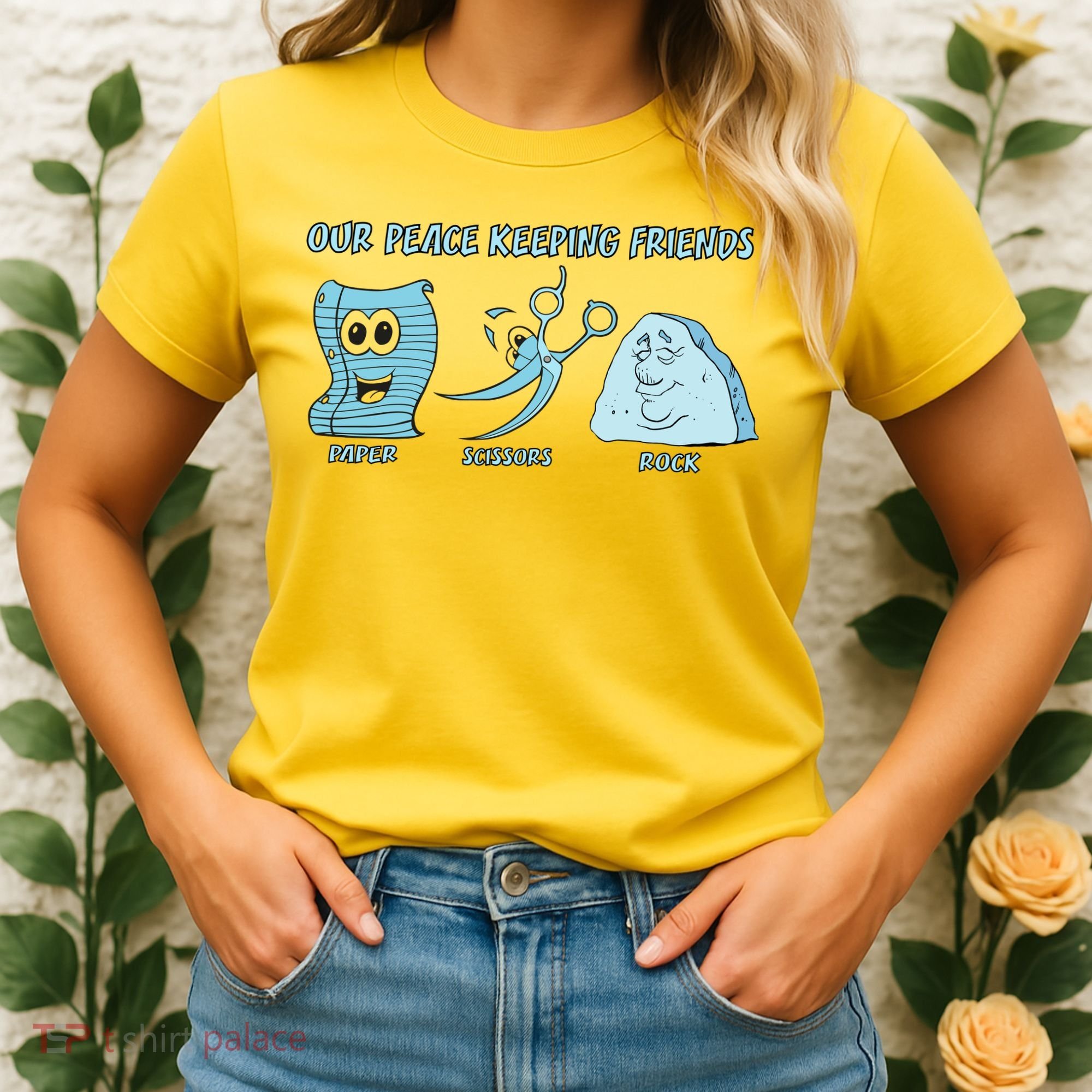 Keeping Friends Scissors Paper Rock Women's T-Shirt