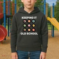 Keeping It Old School Kids Hoodie thumb 2
