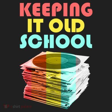 Keeping It Old School Vintage Records Comfort Colors Heavyweight Long Sleeve T-Shirt