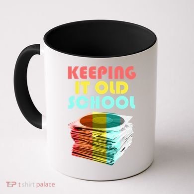 Keeping It Old School Vintage Records Coffee Mug