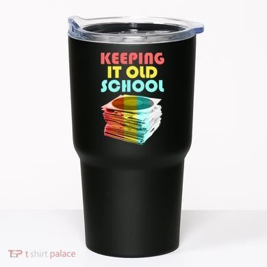 Keeping It Old School Vintage Records Tumbler