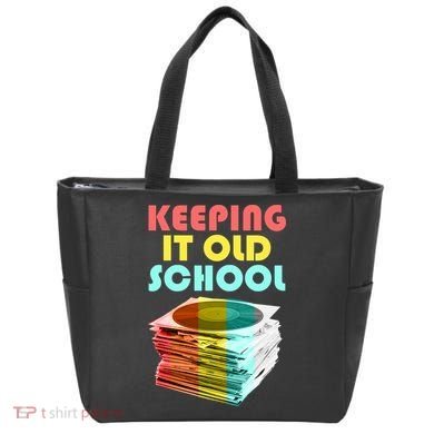 Keeping It Old School Vintage Records Tote Bag