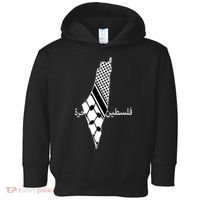 Keffiyeh Scarf Palestine Map Arabic Free Palestine Toddler Hoodie thumb 0