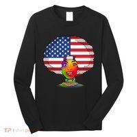 Kente African American Woman Long Sleeve Shirt thumb 0