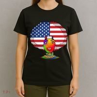 Kente African American Woman T-Shirt thumb 4