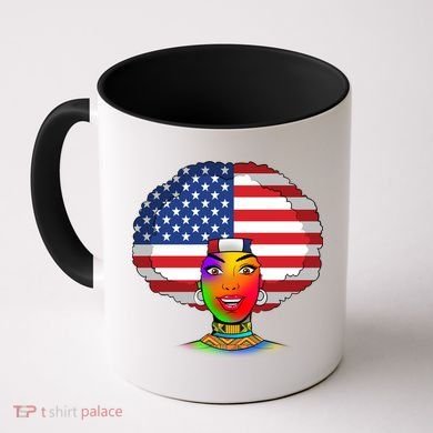 Kente African American Woman Coffee Mug