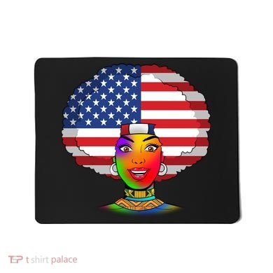 Kente African American Woman Mousepad
