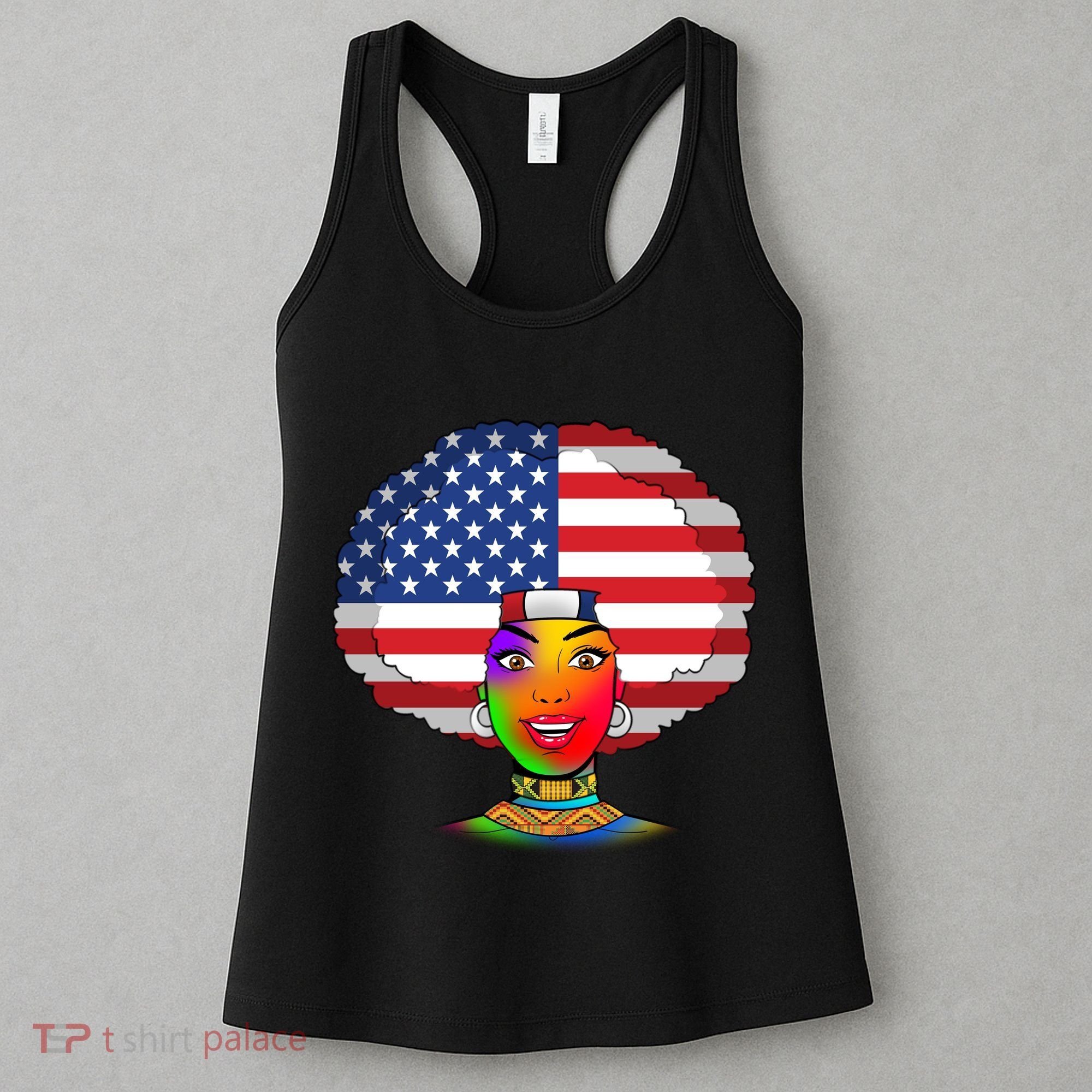 Kente African American Woman Women's Tank Top