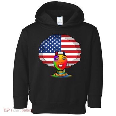 Kente African American Woman Toddler Hoodie