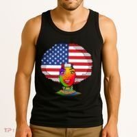 Kente African American Woman Tank Top thumb 3