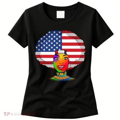 Kente African American Woman Women's T-Shirt