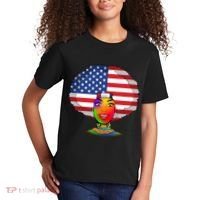 Kente African American Woman Kids T-Shirt thumb 2