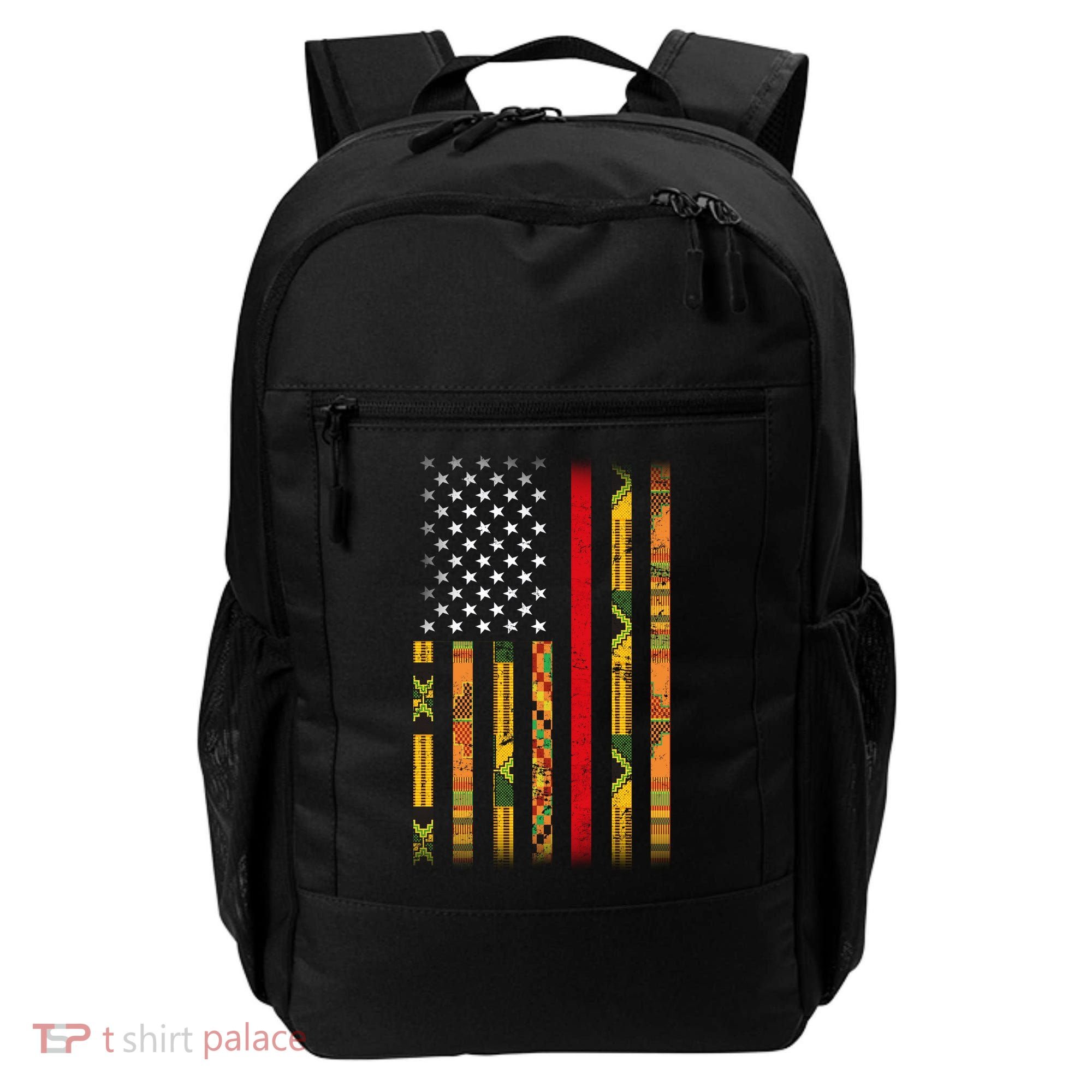 Kente US African American Flag Backpack