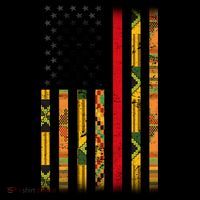 Kente US African American Flag Coffee Mug thumb 5