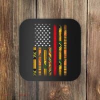 Kente US African American Flag Coaster thumb 0