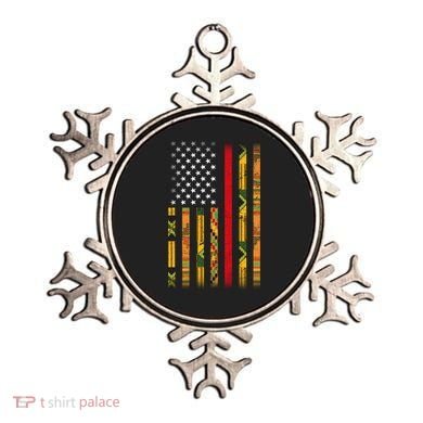 Kente US African American Flag Ornament