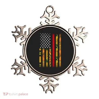 Kente US African American Flag Ornament