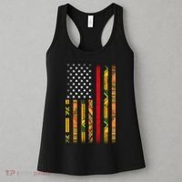 Kente US African American Flag Women's Tank Top thumb 3