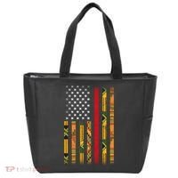Kente US African American Flag Tote Bag thumb 0