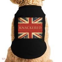 Knackered England Union Jack Flag Uk British Slang Doggie Tank thumb 0