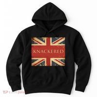Knackered England Union Jack Flag Uk British Slang Hoodie thumb 0