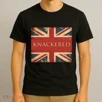 Knackered England Union Jack Flag Uk British Slang T-Shirt thumb 3