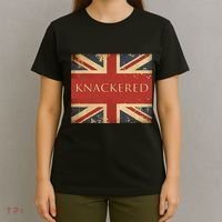 Knackered England Union Jack Flag Uk British Slang T-Shirt thumb 4