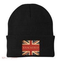 Knackered England Union Jack Flag Uk British Slang Beanie thumb 0
