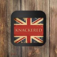 Knackered England Union Jack Flag Uk British Slang Coaster thumb 0