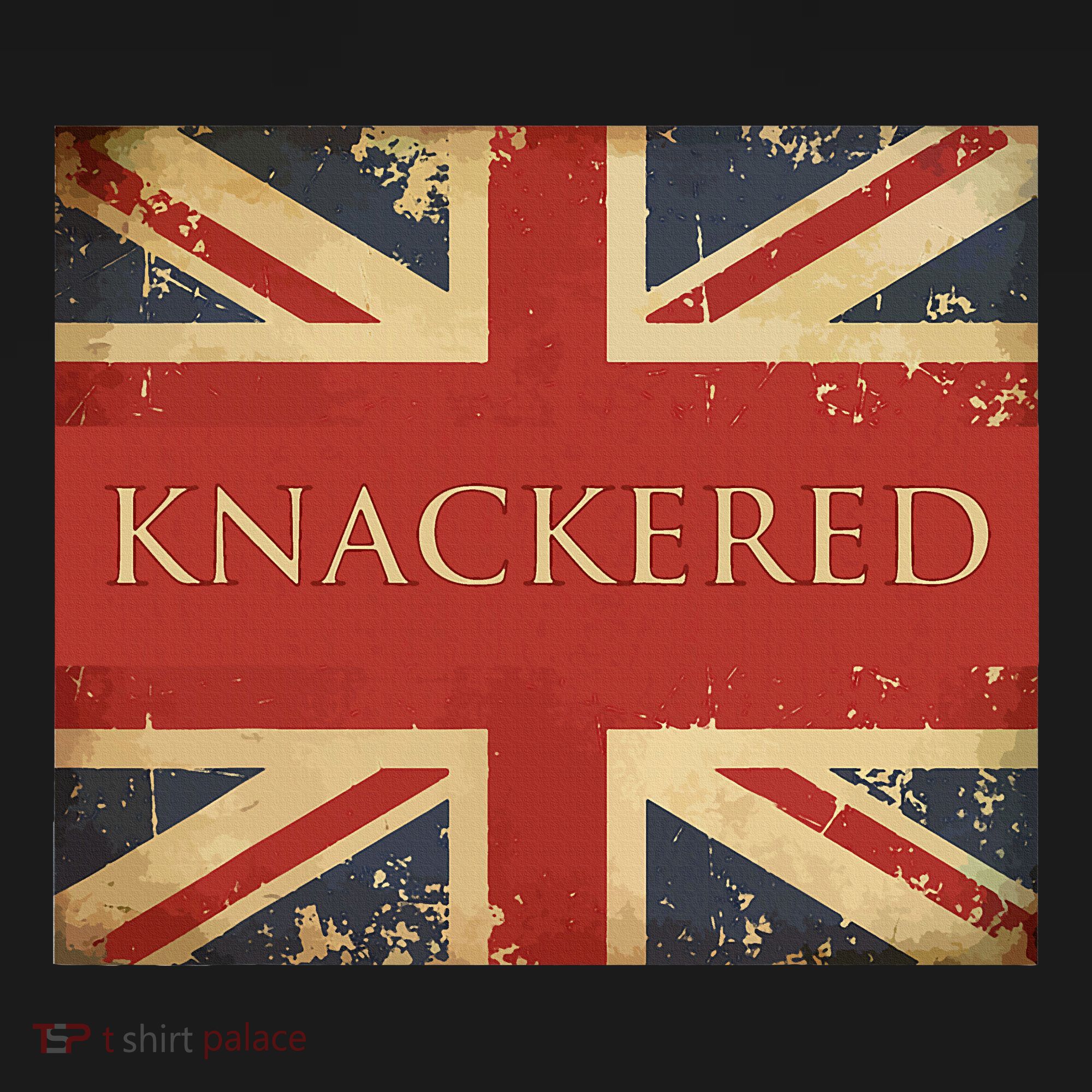 Knackered England Union Jack Flag Uk British Slang Ornament
