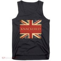 Knackered England Union Jack Flag Uk British Slang Tank Top thumb 0
