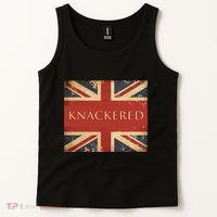 Knackered England Union Jack Flag Uk British Slang Tank Top thumb 2