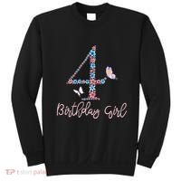 Kids Floral 4th Birthday Butterfly For Sweatshirt thumb 0