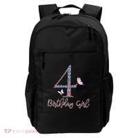 Kids Floral 4th Birthday Butterfly For Backpack thumb 0