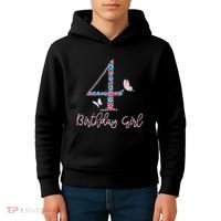 Kids Floral 4th Birthday Butterfly For Kids Hoodie thumb 4