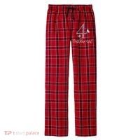 Kids Floral 4th Birthday Butterfly For Men's Flannel Plaid Pajama Pants thumb 0
